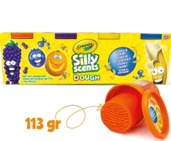 CRAYOLA Silly scents dough4 barattolini pasta da modellare profumata 113gr> Kit Artistici E Pittura