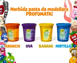 CRAYOLA Silly scents dough4 barattolini pasta da modellare profumata 113gr><noscript><img width=