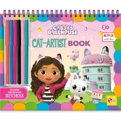 LISCIANI Sketchbook coloring e disegno gab-tastic di gabby  –  gabby’s dollhouse> Kit Artistici E Pittura