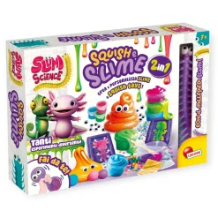 LISCIANI Slumi science squish e slime – kit 2 in 1 per creare squish toys e slime colorati con effetti unici!> Giochi Scientifici