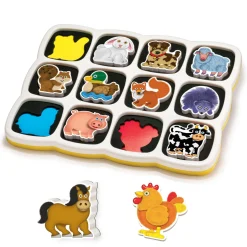 Smart puzzle magnetico fattoria, quercetti, prima infanzia, 18 mesi – 5 anni> Puzzle Per Bambini