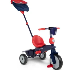 SUN&SPORT Smartrike vanilla 4 in 1 triciclo per bambini dai 15 mesi con maniglione direzionale touch steering e equipaggiamento di sicurezza – blu navy><noscript><img width=