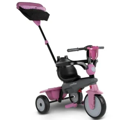 SUN&SPORT Smartrike vanilla 4 in 1 triciclo per bambini dai 15 mesi con maniglione direzionale touch steering e equipaggiamento di sicurezza – rosa><noscript><img width=