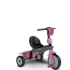 SUN&SPORT Smartrike vanilla 4 in 1 triciclo per bambini dai 15 mesi con maniglione direzionale touch steering e equipaggiamento di sicurezza – rosa><noscript><img width=