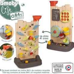 SMOBY life activity wall – parete attività bifacciale con 6+ giochi e 29 accessori – divertimento educativo> Centri Gioco