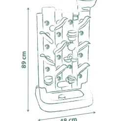 SMOBY life activity wall – parete attività bifacciale con 6+ giochi e 29 accessori – divertimento educativo><noscript><img width=