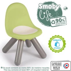 SMOBY life sedia verde eco-friendly per bambini – sostenibile, sicura e comoda> Centri Gioco