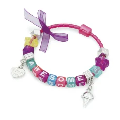 CREA MANIA Sparkle collection – kit completo per creare bracciali e collane alla moda – include pendenti, charms e perline colorate><noscript><img width=