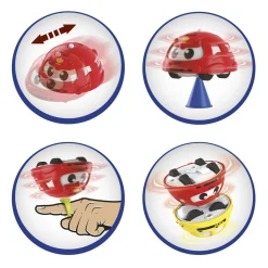 ZIG ZAG Spinning top set con anello e cono – gira e impila fino a 5 volte – singolo e assortito><noscript><img width=