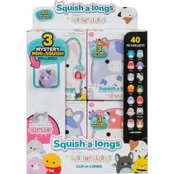 Squish a long porta-charms con 3 personaggi inclusi> Mini Dolls