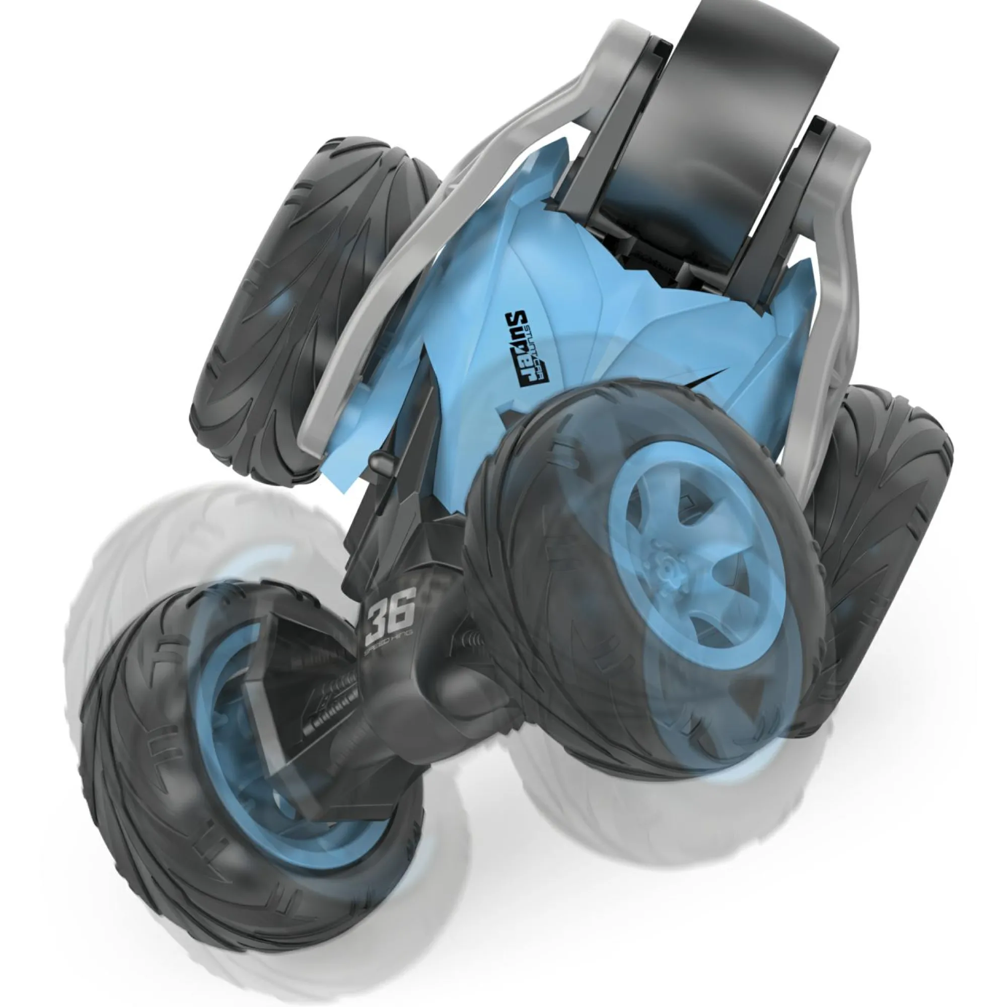 MOTOR & CO. Stunt car 5w assortita – auto acrobazie con 5 ruote e luci – frequenza 2.4ghz – motor & co> Macchinine Telecomandate