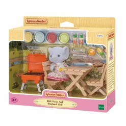 SYLVANIAN FAMILIES – set barbeque per pic-nic – ragazza elefante> Mini Dolls