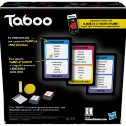 HASBRO GAMING Taboo, gioco da tavolo, giochi con parole da indovinare per adulti e adolescenti dai 13 anni in su, giochi per le feste per 4 o più giocatori> Giochi Da Tavolo Per Adulti E Carte Collezionabili|Giochi In Scatola Per Famiglia