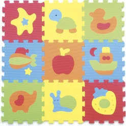 BABY SMILE Tappeto puzzle animali 9pcs> Palestrine E Tappeti Gioco