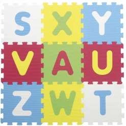 BABY SMILE Tappeto puzzle lettere 9pz> Palestrine E Tappeti Gioco