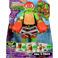 GIOCHI PREZIOSI Tartarughe ninja raffaello 30 cm – funzione rolling punch e arma inclusa> Action Figures