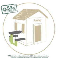 SMOBY Tavolo da picnic per casette life – con panchine e spazio merenda><noscript><img width=
