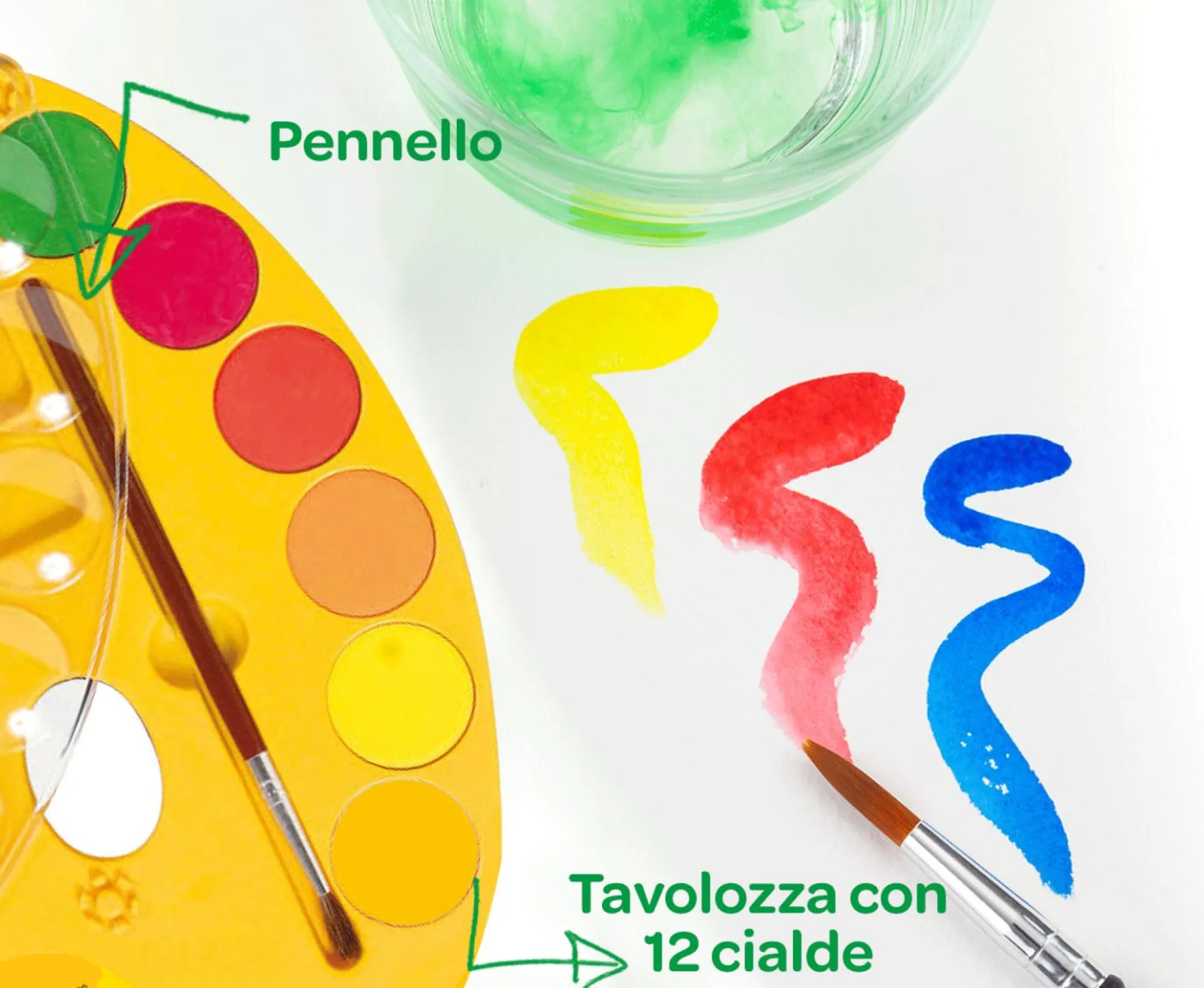 CRAYOLA Tavolozza 12 acquerelli> Kit Artistici E Pittura