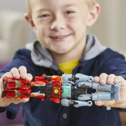 Transformers earthspark, cyber-combiner, action figure robot di twitch terrestre e robby malto><noscript><img width=