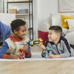 Transformers earthspark, cyber-combiner, action figure robot di twitch terrestre e robby malto><noscript><img width=