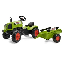 Trattore claas arion a pedali per bambini – cofano apribile e rimorchio inclusi – età 2-5 anni> Cavalcabili E Primi Passi