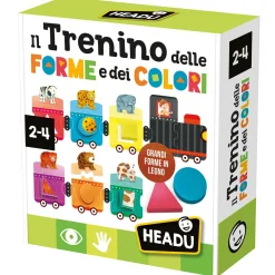 HEADU Trenino delle forme e dei colori – gioco educativo per bambini – 24m+ –> Primi Apprendimenti