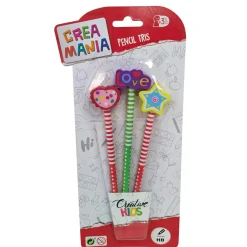 CREAMANIA Tris di matite assortito in diverse fantasie- crea mania> Kit Artistici E Pittura