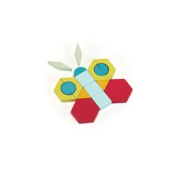 Trudi set cubetti mosaico 125 pz  – giochi in legno impilabili per bambini> Costruzioni In Legno