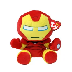 TY – collezione marvel, iron man, tutti i tuoi eroi preferiti in versione floppy, morbido peluche da collezionare- 20 cm> Peluche Tradizionali