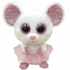 TY – peluche – beanie boos – topolina ballerina – nina – bianco – occhioni zampine orecchie rosa glitter – tutù rosa glitter – il peluche con gli occhi grandi scintillanti – 15 cm – 36365> Peluche Tradizionali