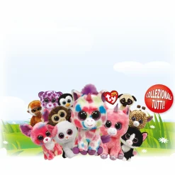 TY – peluche – beanie boos – tartaruga – turbo – verde – peluche con occhioni glitter dorati – il morbido peluche con gli occhi grandi scintillanti – 15 cm – 36392><noscript><img width=