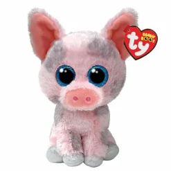 TY – peluche – beanie boos – hambo – maialino rosa – occhi glitter – il peluche con gli occhi grandi scintillanti – 15 cm – 37318> Peluche Tradizionali