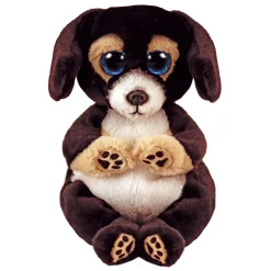 TY beanie bellies – cane – ranger – nero e bianco – cagnolino con occhioni azzurri glitter – i peluche morbidi e coccolosi – 20 cm – 40700> Peluche Tradizionali