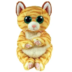 TY beanie bellies – gatto – mango – arancione – gattino con occhioni verdi glitter – i peluche morbidi e coccolosi – 20 cm – 40550> Peluche Tradizionali