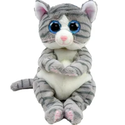 TY beanie bellies – gatto – mitzi – grigio tigrato – occhi azzurri grandi e glitter – i peluche morbidi e coccolosi – 20 cm – 40597> Peluche Tradizionali