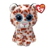 TY beanie boos – coco il leopardo con occhi azzurri grandi e glitter, il peluche con gli occhi grandi scintillanti – 15 cm – t37363> Peluche Tradizionali