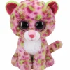 TY beanie boos – leopardo – lainey pupazzo con occhioni rosa glitter – il peluche con gli occhi grandi scintillanti – 28 cm – 36476> Peluche Tradizionali