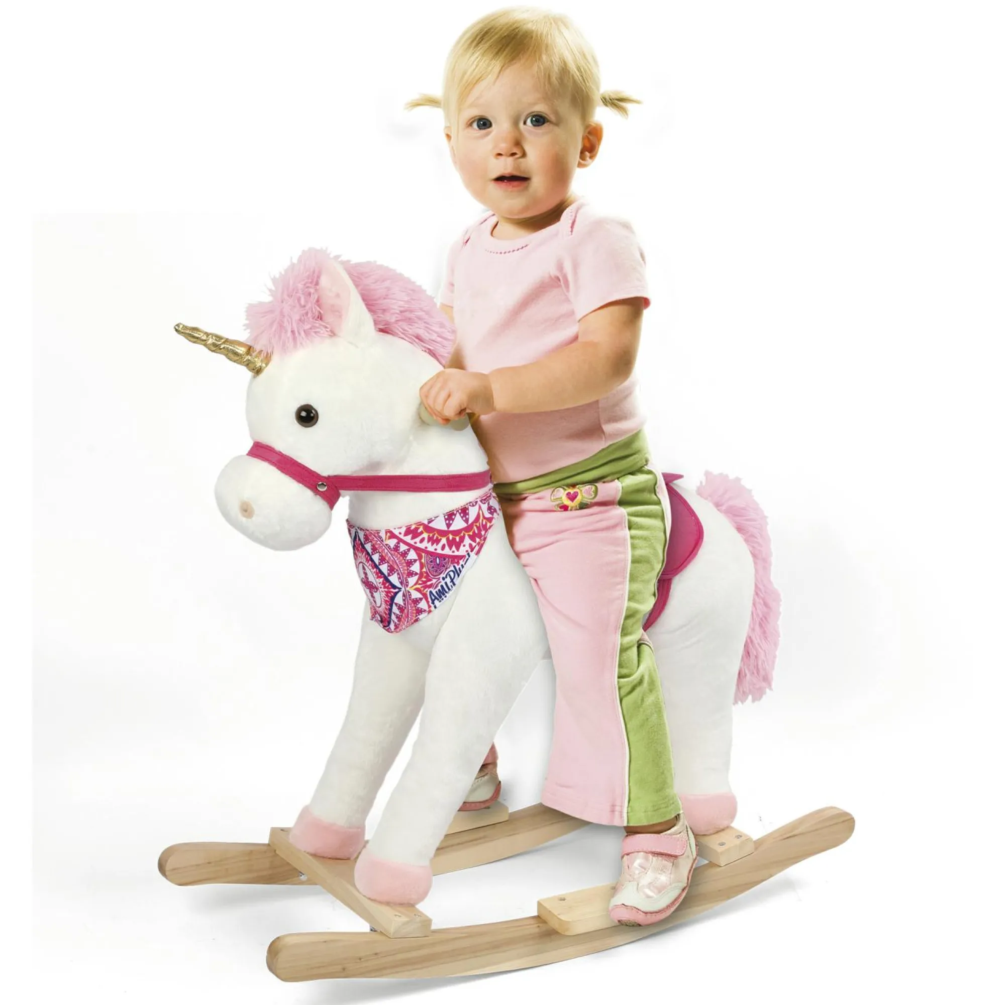 AMI PLUSH Unicorno a dondolo –> Peluche Tradizionali