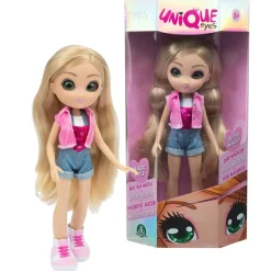 GIOCHI PREZIOSI Unique eyes – bambola articolata 25 cm, con occhi grandi magici e profondi, segue il tuo sguardo, amy fashion doll> Fashion Dolls