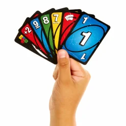 MATTEL GAMES Uno no mercy – la versione di uno più brutale di sempre, con 56 nuove carte, regole speciali e carte azione spietate><noscript><img width=