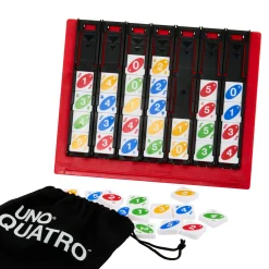 MATTEL GAMES Uno quattro, posiziona quattro tessere e abbina colore e numero><noscript><img width=