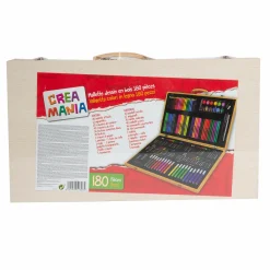 CREA MANIA Valigetta in legno 180 pcs><noscript><img width=