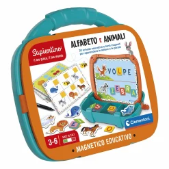 SAPIENTINO Valigetta magnetica alfabeto e animali> Primi Apprendimenti