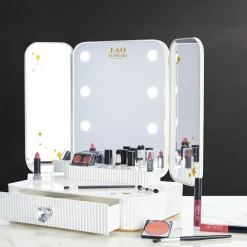 FAO Schwarz Vanity makeup studio con luci led><noscript><img width=