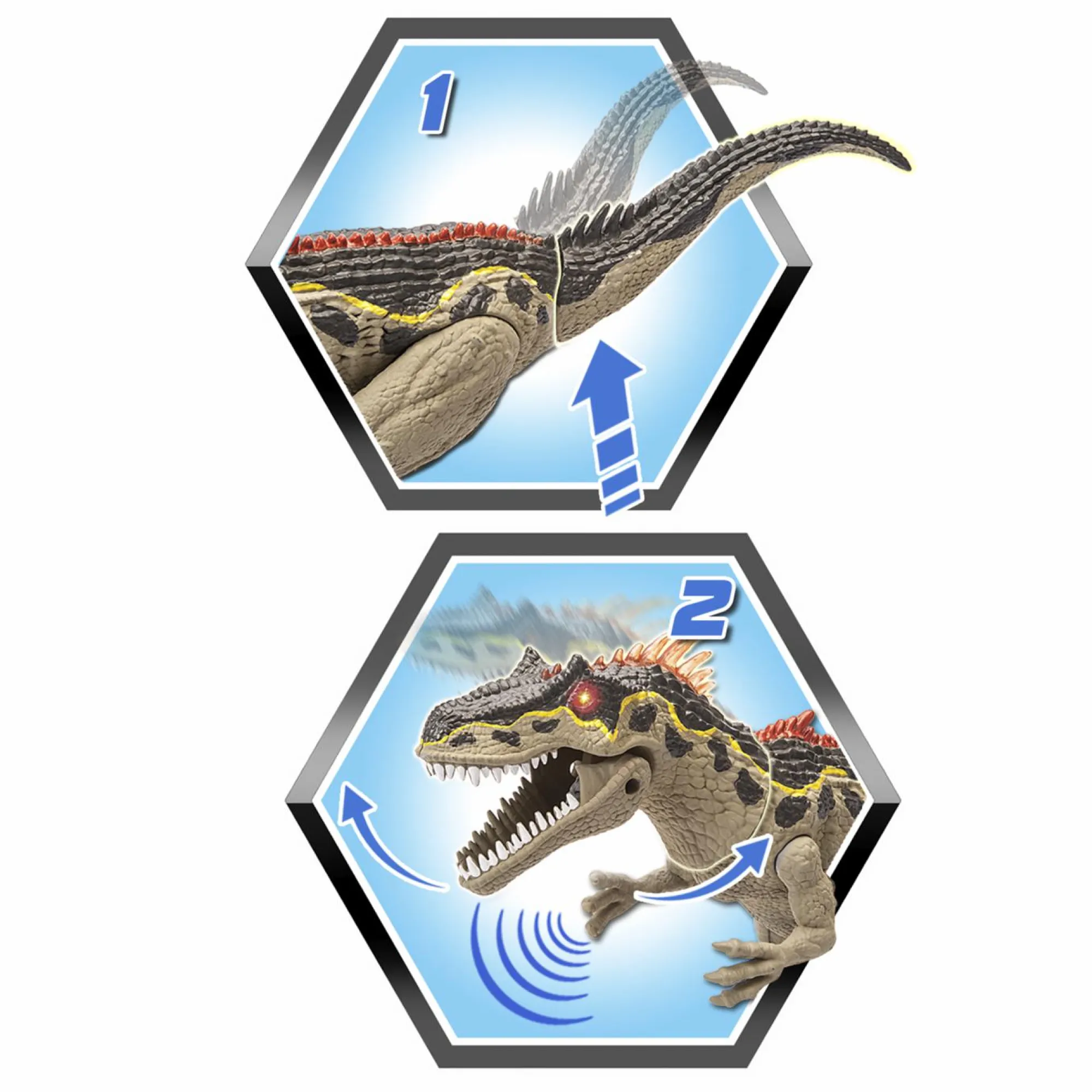 INVINCIBLE HEROES Veicolo dinosauro> Action Figures