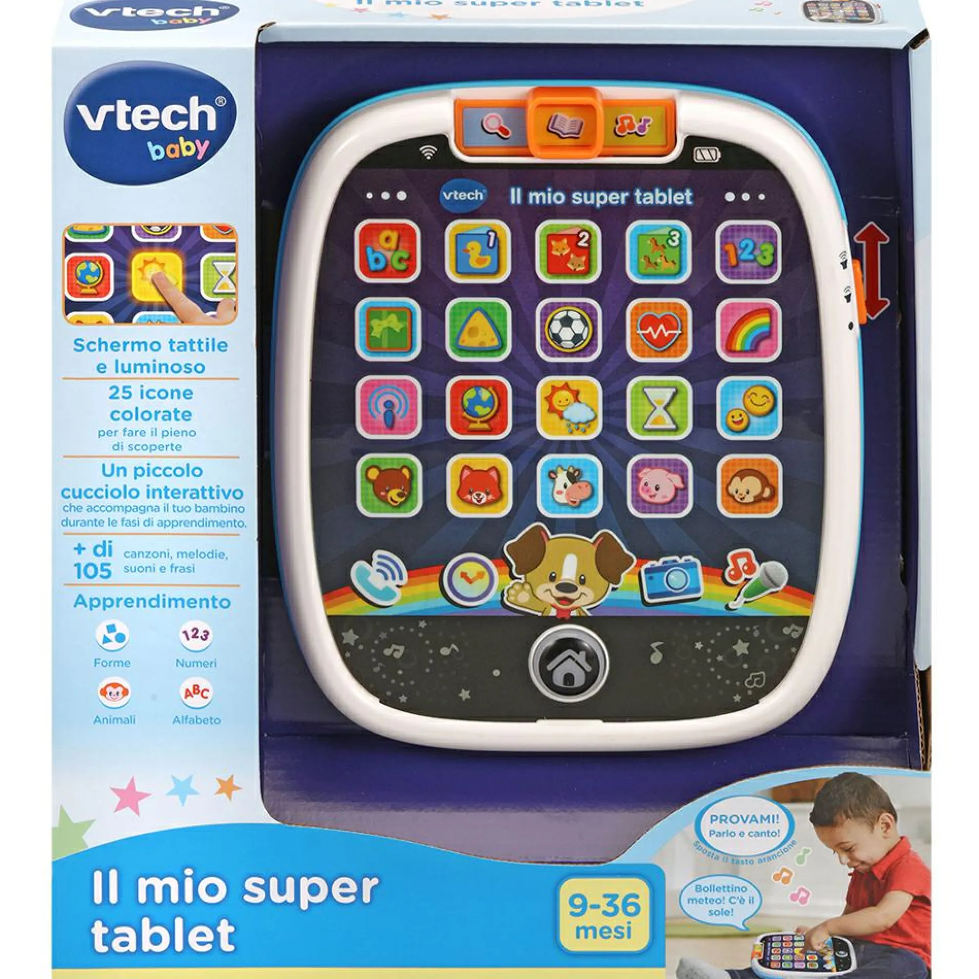 VTECH – il mio super tablet! il primo tablet tattile e luminoso per i più piccoli> Giochi Di Apprendimento