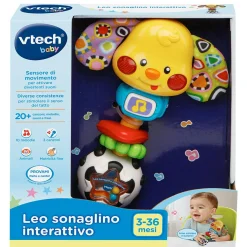 VTECH – leo, sonaglino interattivo parlante, musicale e luminoso><noscript><img width=