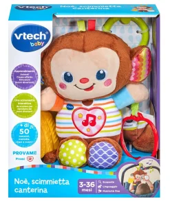 VTECH – noè, scimmietta canterina interattiva con sensore di movimento integrato> Giochi Musicali