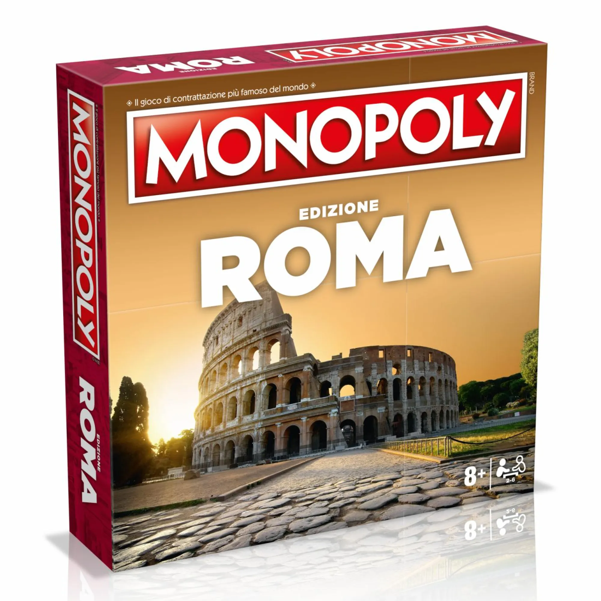 MONOPOLY Winning moves – edizione roma (edizione quadrata)> Giochi Da Tavolo Per Adulti E Carte Collezionabili|Giochi Di Società Per Bambini