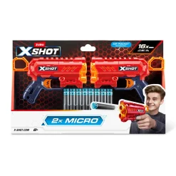 X-SHOT X shot mirco 2 pack: doppia confezione blaster compatti><noscript><img width=